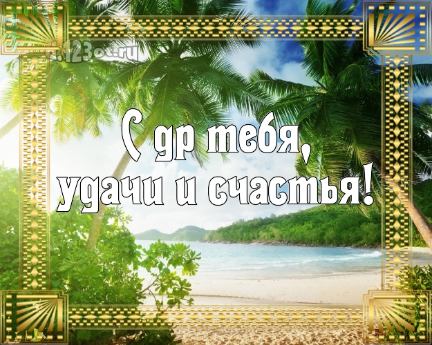 В день рождения! картинка парню с отдыхом для ватсапа, для telegram, для vk, для фейсбука, для одноклассников!! Скачать онлайн бесплатно для вацап!