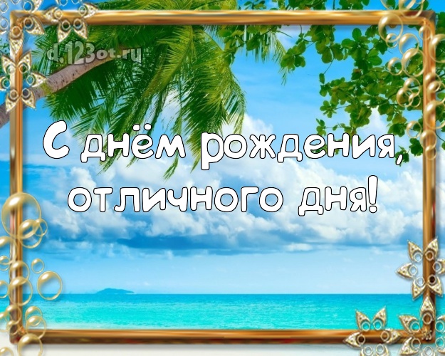 Ко дню рождения! картинка парню с экзотикой для whatsApp, для телеграм, для вк, для фейсбук, для одноклассников!! Скачать онлайн бесплатно для вацап!