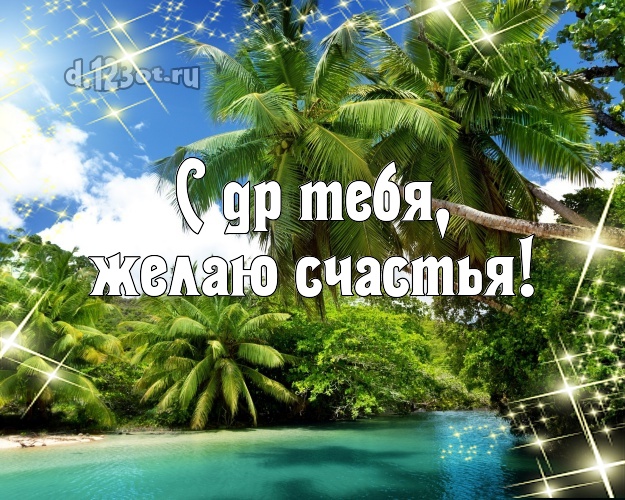 На день рождения! открытка парню с отдыхом для вацап, для telegram, для vk, для facebook, для одноклассники!! Скачать онлайн бесплатно для вацап!