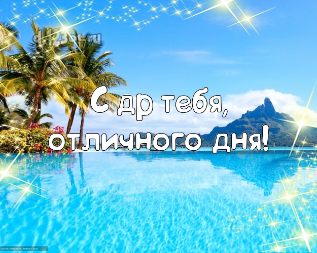 На день рождения! картинка парню с экзотикой для whatsApp, для telegram, для вк, для фейсбука, для одноклассники!! Скачать онлайн бесплатно для вацап!