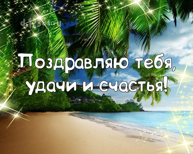 С днём рождения! картинка с экзотической природой для ватсапа, для телеграм, для vk, для фейсбук, для одноклассников!! Скачать онлайн бесплатно для вацап!