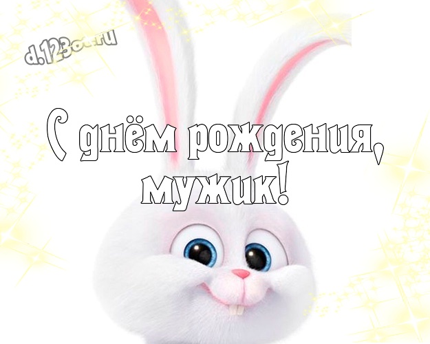 С днём рождения, мужик! Улыбчивая открытка мужу с рожицами и мультяшками для вацап, для telegram, для вконтакте, для фейсбук, для одноклассников! Скачать онлайн бесплатно для вацап!