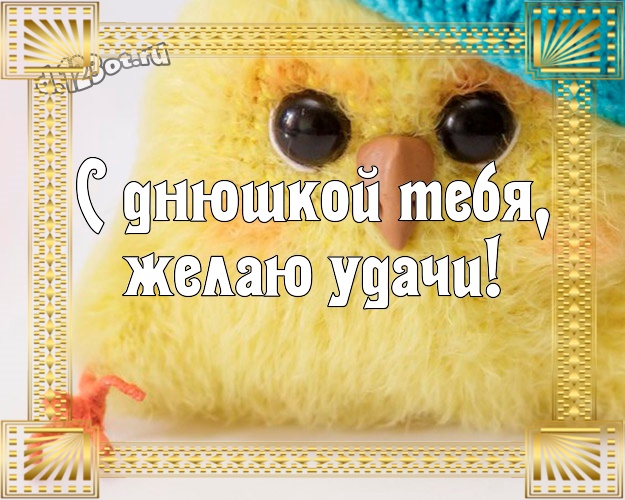 С днюшкой Тебя, желаю удачи! Смешная картинка классному, веселому, родному мужчине со смайлами для ватсапа, для телеграм, для вк, для фейсбук, для одноклассников! Скачать онлайн бесплатно для вацап!