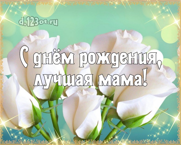 С днём рождения, лучшая мама! Лучшая картинка для лучшей мамы с красивой розой для ватсапа, для telegram, для вк, для фейсбука, для одноклассников! Скачать онлайн бесплатно для вацап!