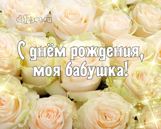 С днём рождения, моя бабушка! Манящая картинка классной бабушке с красивой розой для whatsApp, для telegram, для вк, для фейсбук, для одноклассники! Скачать онлайн бесплатно для вацап!