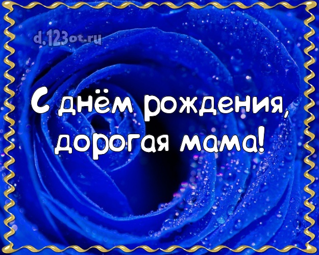 С днём рождения, дорогая мама! Великолепная картинка для классной мамы с розами для ватсапа, для telegram, для vk, для фейсбука, для одноклассники! Скачать онлайн бесплатно для вацап!