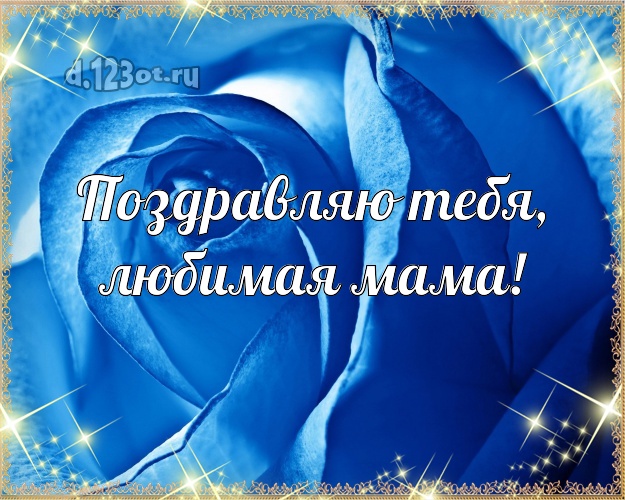 Поздравляю Тебя, любимая мама! Лучшая картинка для лучшей мамы с цветами (розами) для ватсапа, для telegram, для вконтакте, для фейсбука, для одноклассников! Скачать онлайн бесплатно для вацап!
