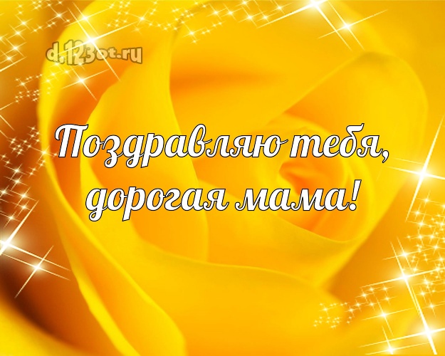 Поздравляю Тебя, дорогая мама! Душевная картинка для классной мамы с розочками для ватсапа, для телеграм, для vk, для фейсбука, для одноклассники! Скачать онлайн бесплатно для вацап!