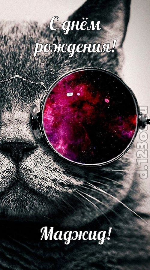 привлекательная открытка с днём рождения маджид, скачать онлайн бесплатно на iphone для вацап, поздравление маджид