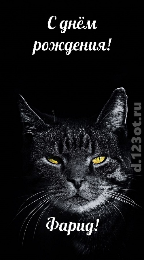 простая и сложная открытка с днём рождения фарид, скачать онлайн бесплатно на iphone для вацап, поздравление фарид