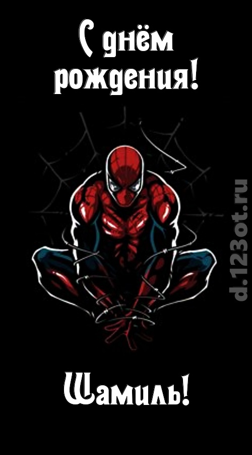 броская открытка с днём рождения шамиль, скачать онлайн бесплатно на iphone для вацап, поздравление шамиль