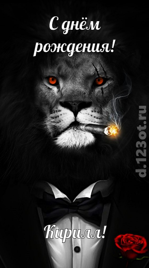 рисковая и к подвигам готовая открытка с днём рождения кирилл, скачать онлайн бесплатно на iphone для вацап, поздравление кирилл