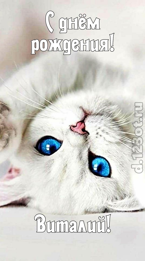 сияющая открытка с днём рождения виталий, скачать онлайн бесплатно на iphone для вацап, поздравление виталий