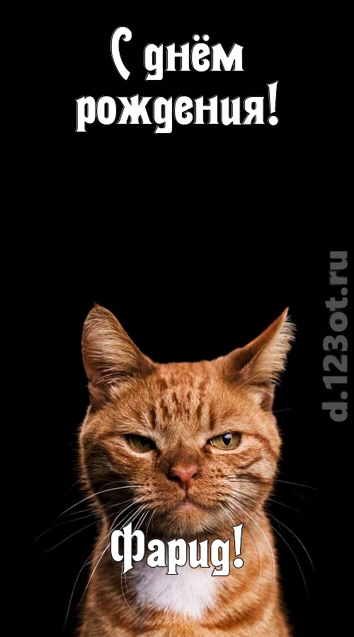 статная открытка с днём рождения фарид, скачать онлайн бесплатно на iphone для вацап, поздравление фарид