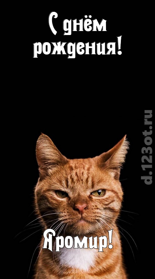 статная открытка с днём рождения яромир, скачать онлайн бесплатно на iphone для вацап, поздравление яромир