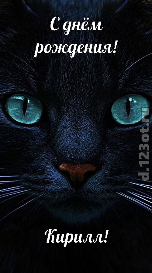 уникальная открытка с днём рождения кирилл, скачать онлайн бесплатно на iphone для вацап, поздравление кирилл