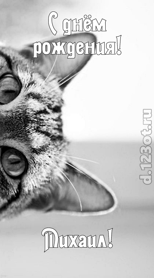 чарующая открытка с днём рождения михаил, скачать онлайн бесплатно на iphone для вацап, поздравление михаил