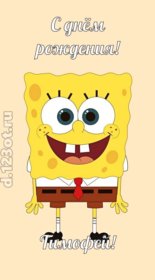 кокетливо-задорная открытка с днём рождения тимофей, скачать онлайн бесплатно на iphone для вацап, поздравление тимофей