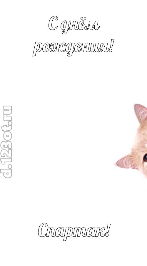 конфетно-мармеладная открытка с днём рождения спартак, скачать онлайн бесплатно на iphone для вацап, поздравление спартак