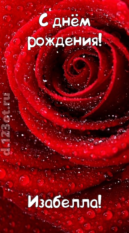 невозможная открытка с днём рождения изабелла, скачать онлайн бесплатно на iphone для вацап, поздравление изабелла