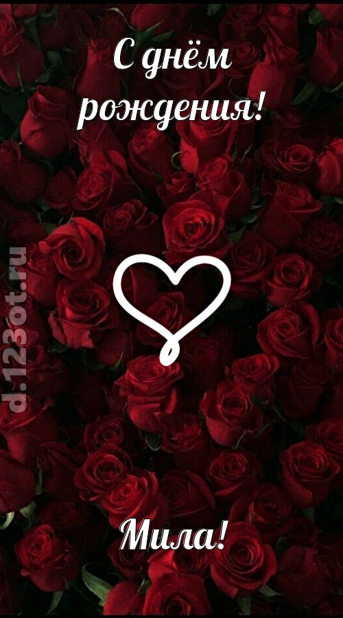 невообразимая открытка с днём рождения мила, скачать онлайн бесплатно на iphone для вацап, поздравление мила