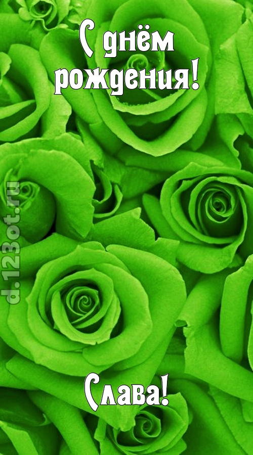 незаурядная открытка с днём рождения слава, скачать онлайн бесплатно на iphone для вацап, поздравление слава