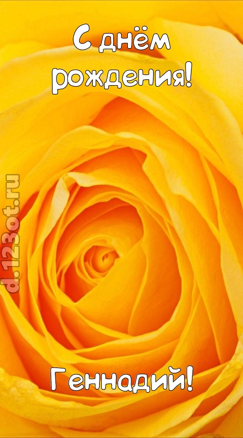 неотразимая открытка с днём рождения геннадий, скачать онлайн бесплатно на iphone для вацап, поздравление геннадий
