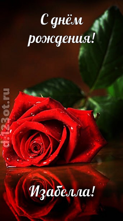 неповторимая открытка с днём рождения изабелла, скачать онлайн бесплатно на iphone для вацап, поздравление изабелла