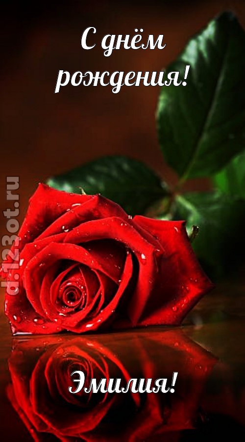 неповторимая открытка с днём рождения эмилия, скачать онлайн бесплатно на iphone для вацап, поздравление эмилия