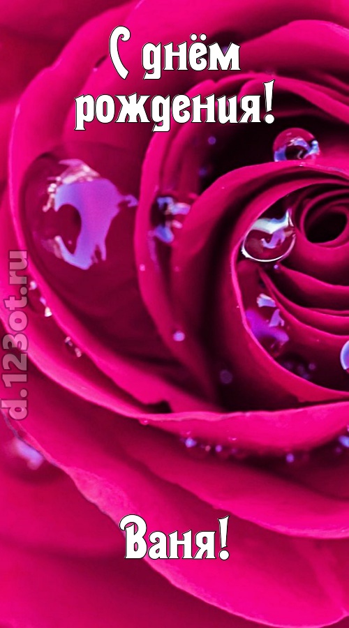 неповторимо интересная открытка с днём рождения ваня, скачать онлайн бесплатно на iphone для вацап, поздравление ваня