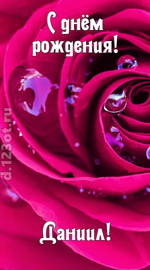 неповторимо интересная открытка с днём рождения даниил, скачать онлайн бесплатно на iphone для вацап, поздравление даниил