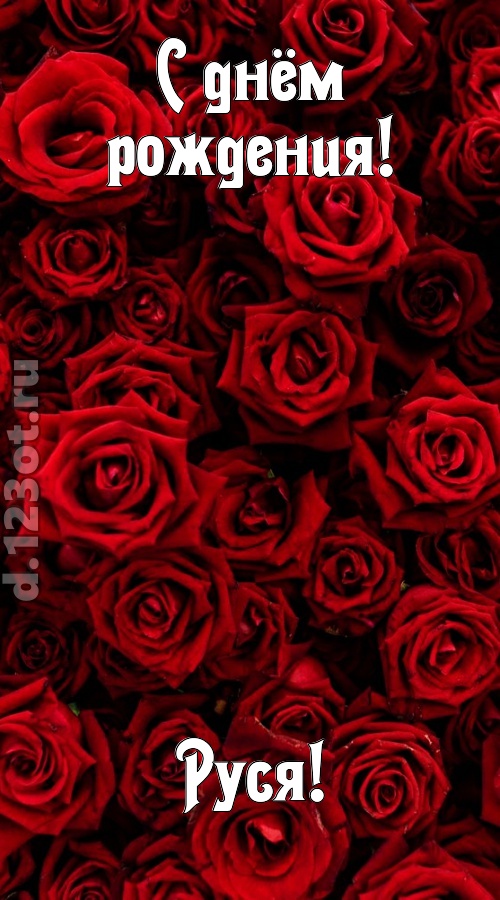 непостижимая открытка с днём рождения руся, скачать онлайн бесплатно на iphone для вацап, поздравление руся