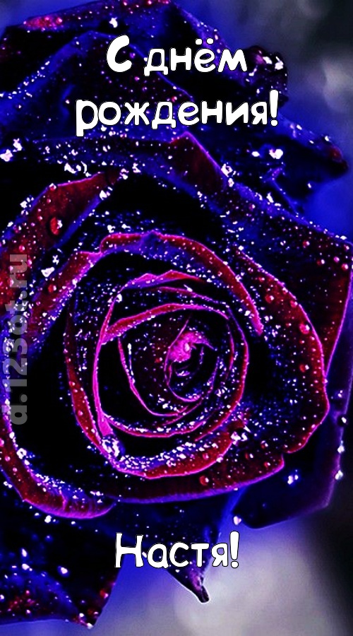 непостоянная открытка с днём рождения настя, скачать онлайн бесплатно на iphone для вацап, поздравление настя