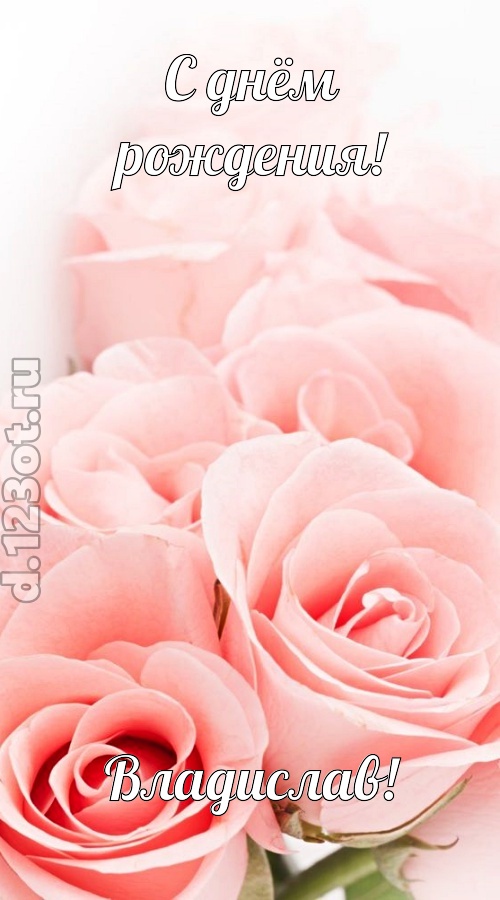 обаятельная открытка с днём рождения владислав, скачать онлайн бесплатно на iphone для вацап, поздравление владислав