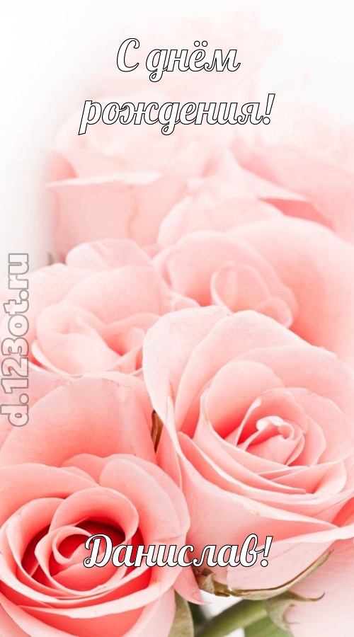 обаятельная открытка с днём рождения данислав, скачать онлайн бесплатно на iphone для вацап, поздравление данислав