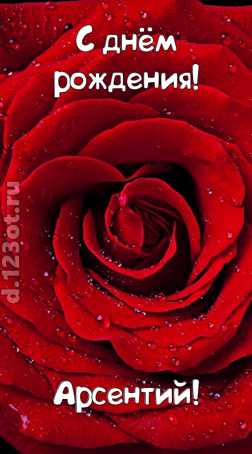 обольстительная открытка с днём рождения арсентий, скачать онлайн бесплатно на iphone для вацап, поздравление арсентий