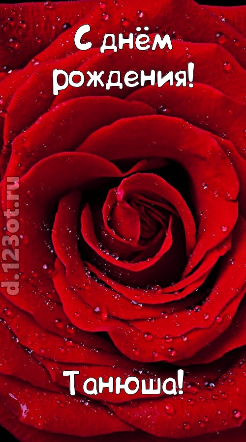 обольстительная открытка с днём рождения танюша, скачать онлайн бесплатно на iphone для вацап, поздравление танюша