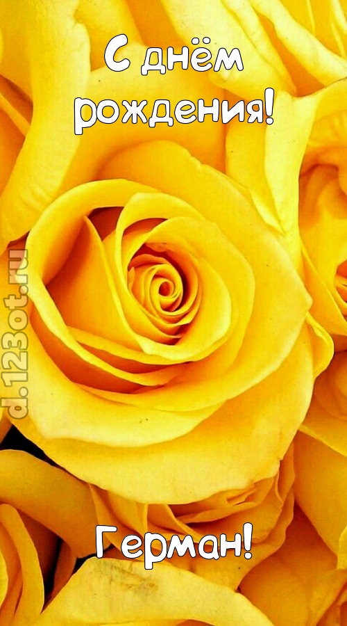 ослепительная открытка с днём рождения герман, скачать онлайн бесплатно на iphone для вацап, поздравление герман