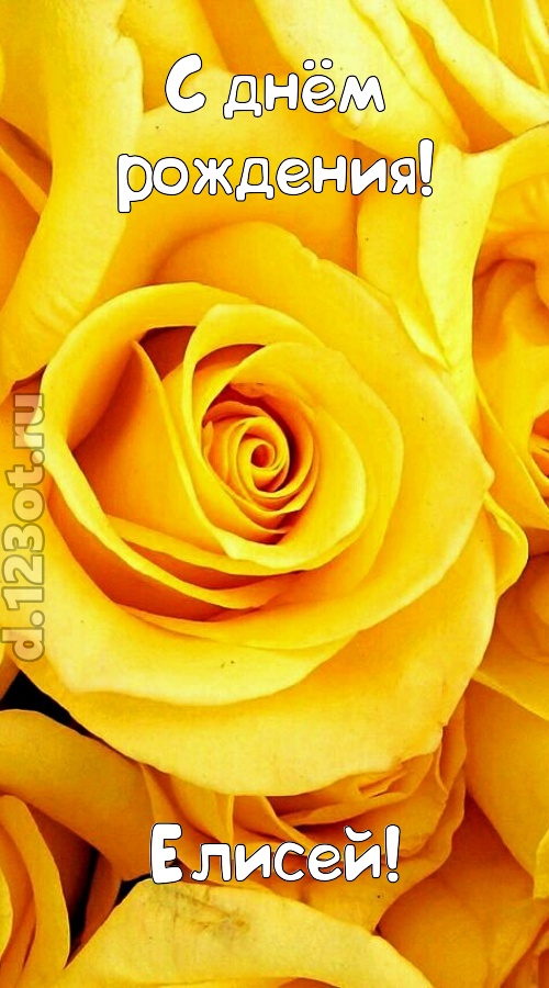 ослепительная открытка с днём рождения елисей, скачать онлайн бесплатно на iphone для вацап, поздравление елисей