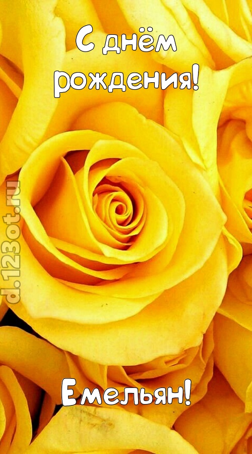 ослепительная открытка с днём рождения емельян, скачать онлайн бесплатно на iphone для вацап, поздравление емельян