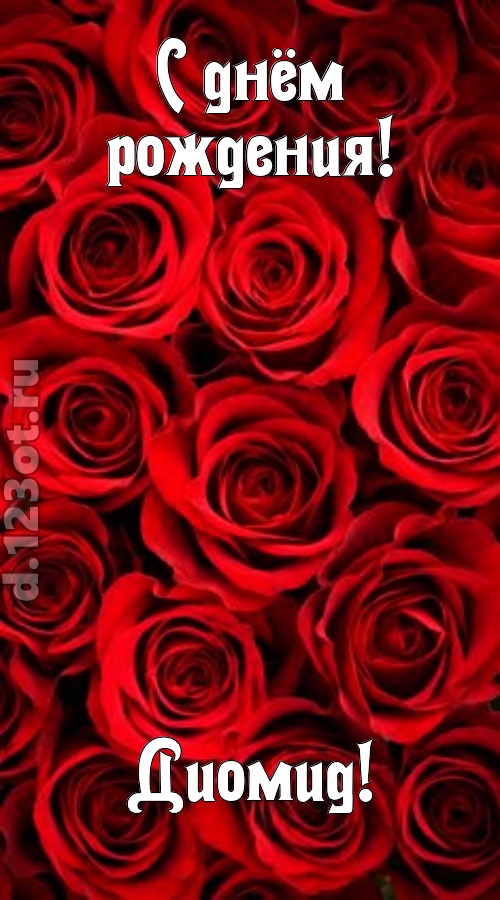остроумная открытка с днём рождения диомид, скачать онлайн бесплатно на iphone для вацап, поздравление диомид