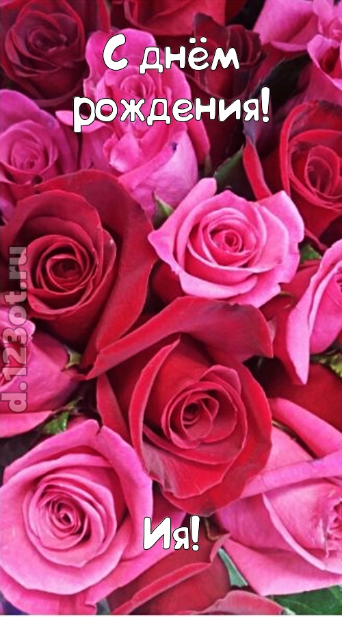 от других отличная открытка с днём рождения ия, скачать онлайн бесплатно на iphone для вацап, поздравление ия