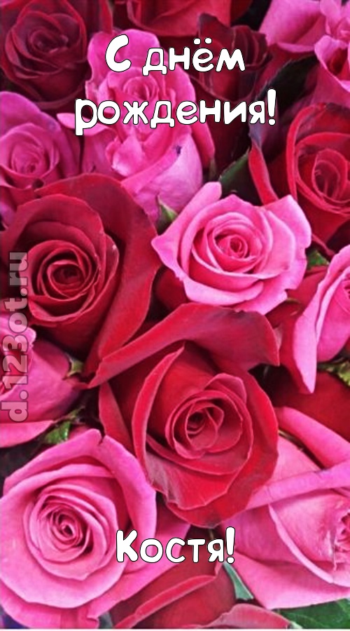 от других отличная открытка с днём рождения костя, скачать онлайн бесплатно на iphone для вацап, поздравление костя