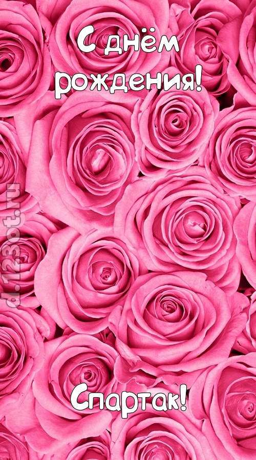 ошеломительно-обалденная открытка с днём рождения спартак, скачать онлайн бесплатно на iphone для вацап, поздравление спартак