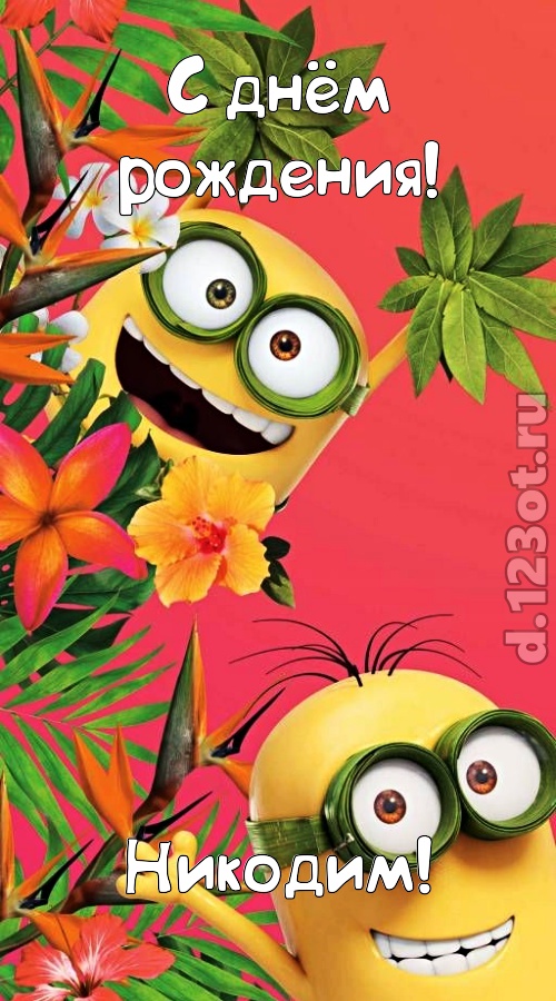 сокрушительная открытка с днём рождения никодим, скачать онлайн бесплатно на iphone для вацап, поздравление никодим