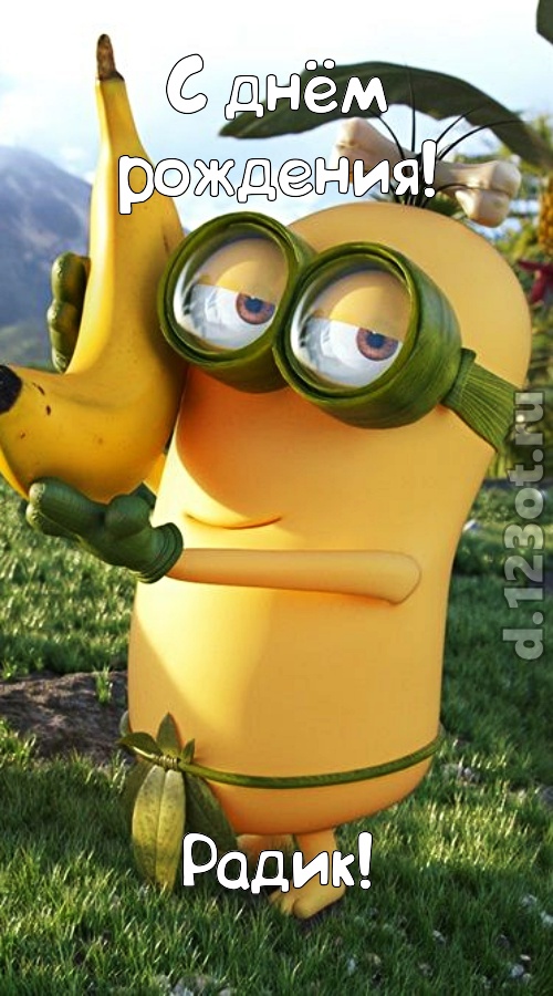 цветущая открытка с днём рождения радик, скачать онлайн бесплатно на iphone для вацап, поздравление радик