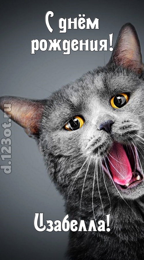 аристократичная открытка с днём рождения изабелла, скачать онлайн бесплатно на iphone для вацап, поздравление изабелла